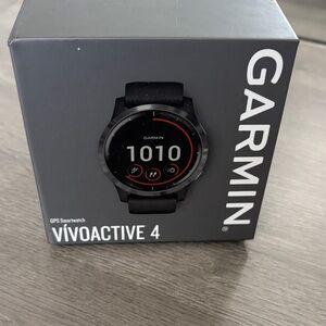 Garmin Vivoactive 4 Smartwatch - Black and Red Accents
